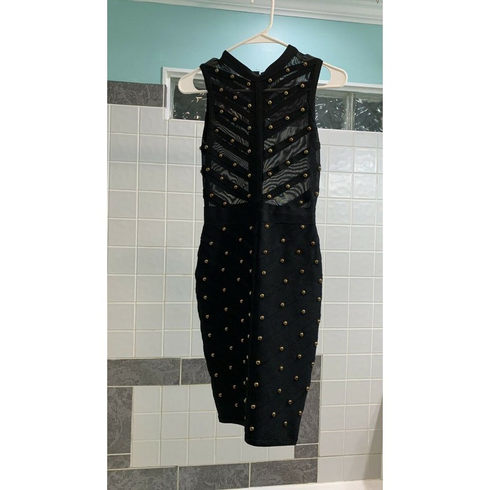Size Small Clubbing Dress Black Studded Dress Hour